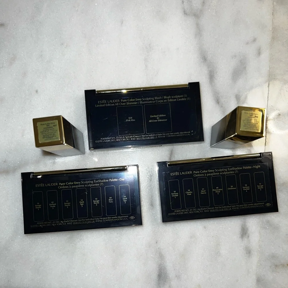 💄 ESTEE LAUDER Pure Color Sculpting Makeup EyeShadow Palettes Blush LIPSTICKS👄